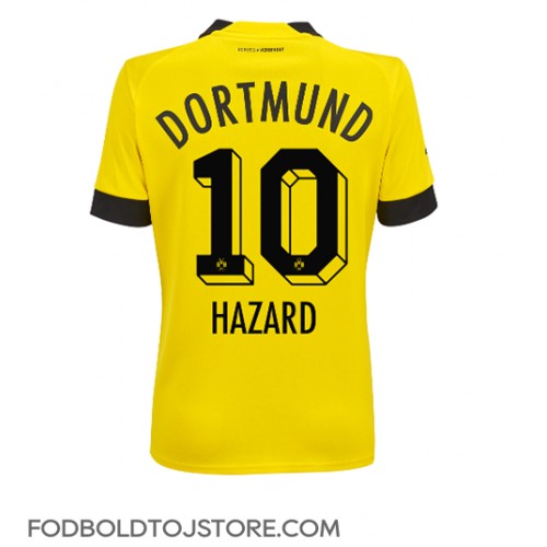 Borussia Dortmund Thorgan Hazard #10 Hjemmebanetrøje Dame 2022-23 Kortærmet